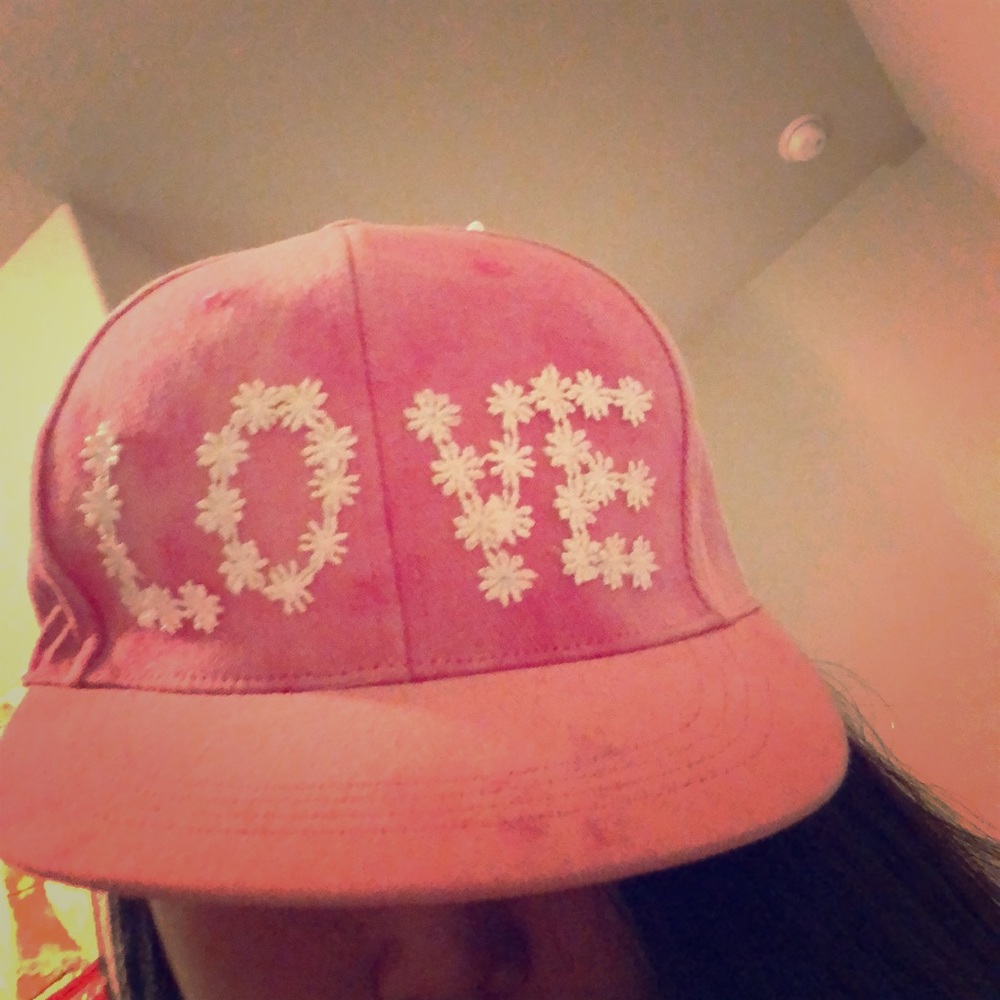 Pinkish hat